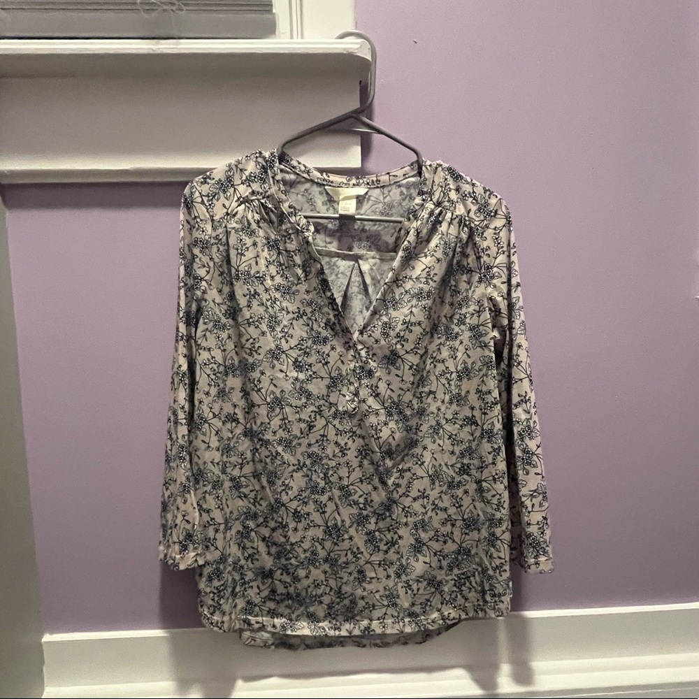 H&M light pink/white dress shirt